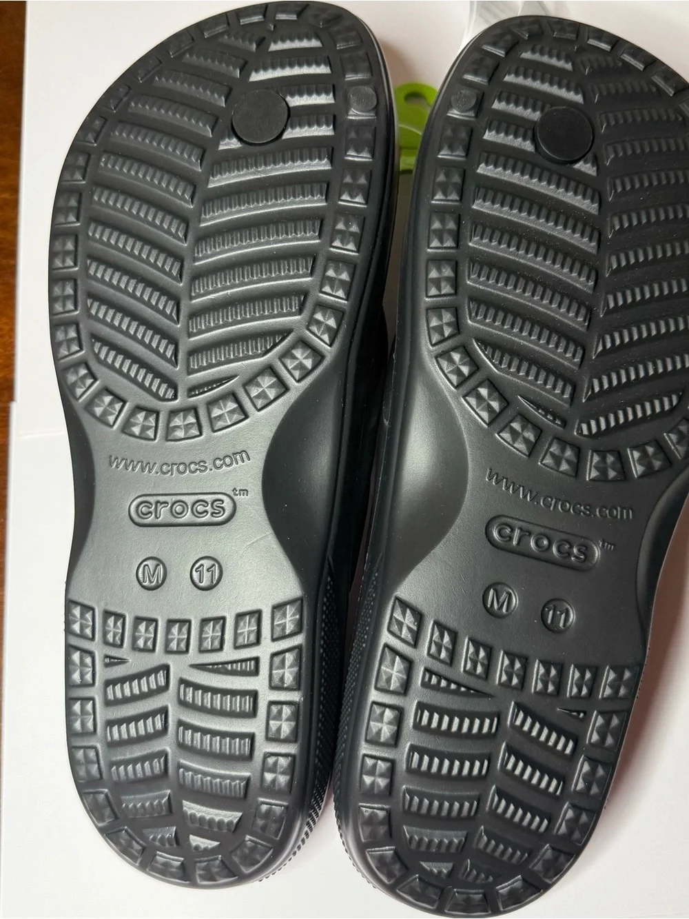 CROCS Black Flip Flops Baya ll men’s size 11